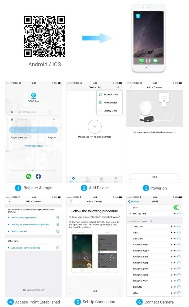 8MP E27 Bulb Surveillance Camera Wifi IP PTZ CCTV Camera 10X Zoom Color Night Vision Human Tracking Security Baby Monitor Cam