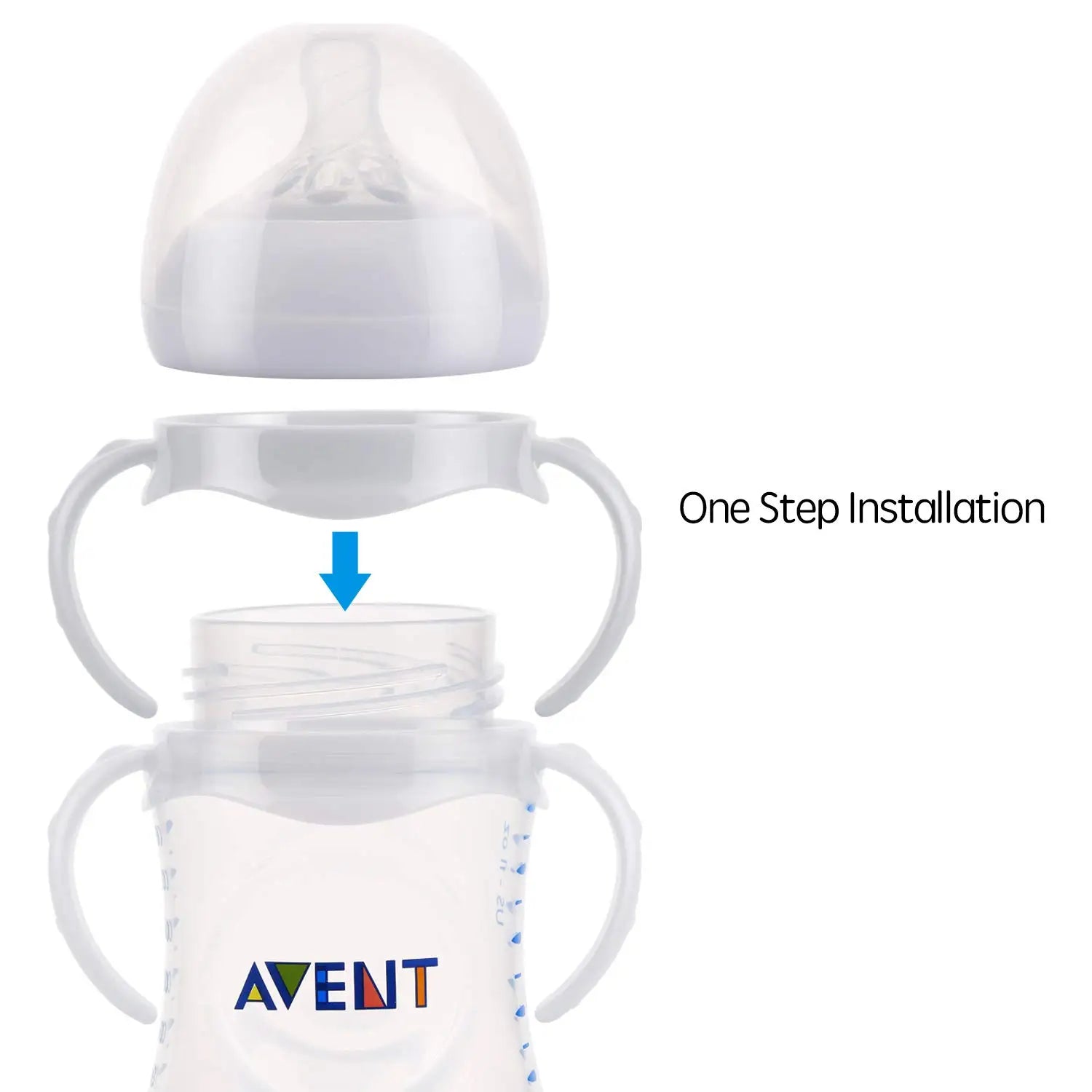 Baby Bottle Handles Nursing Bottle Holder Bottle Handle Easy Grip for Avent Natural Wide Mouth PP Glass Feeding Baby Bottles