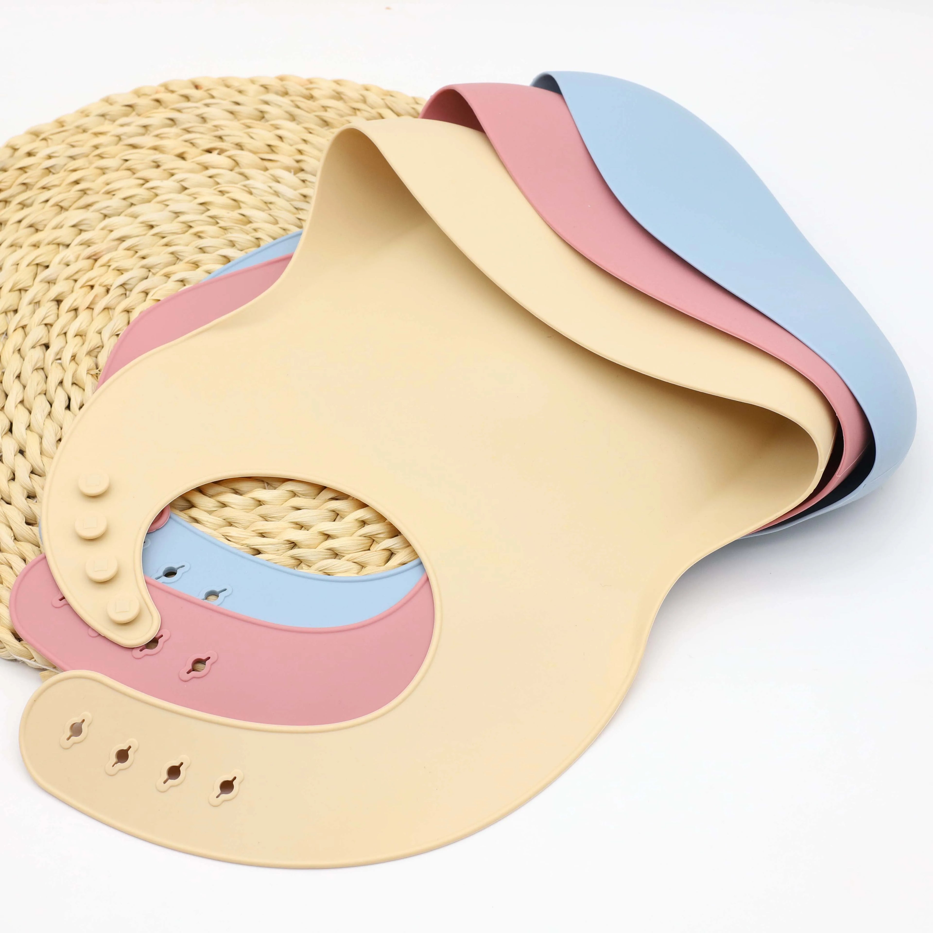 9pcs baby silicone tableware set, bib, dining plate, bowl with suction cup, 2-in-1 water cup, snack cup, spoon and fork